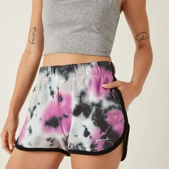 PINK Victoria's Secret Shorts Vs Pink Varsity Tie Dye Short